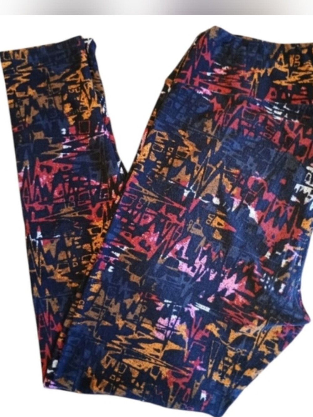 Lularoe Buttery Soft Multi Colored Tall And Curvy TC Leggings - Picture 5 of 5